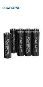 Powerowl Slots Rechargeable Chargeur Piles Pour Ni Mh Ni Cd Aa Aaa