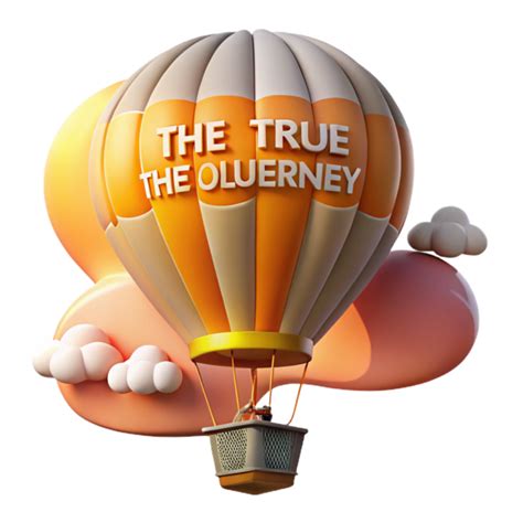 Discover The True Journey Hot Air Balloon Adventure PNG