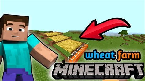 How To Make Wheat Farm In Minecraft Easy Pocket Edition Tutorial Youtube