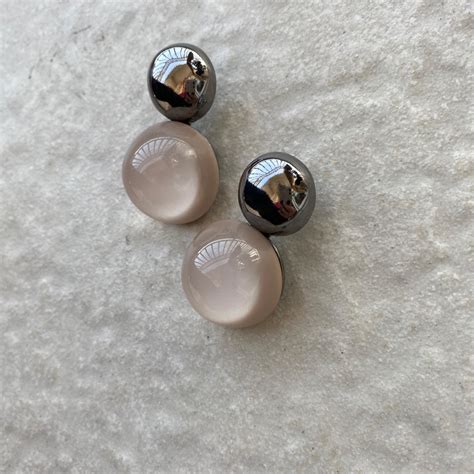 Brinco Botão Nude Elo Produtos Especiais