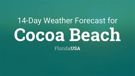 Cocoa Beach, Florida, USA 14 day weather forecast