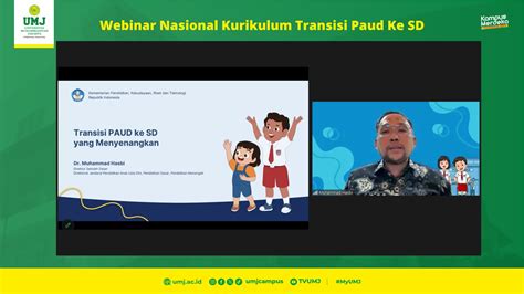 Kurikulum Transisi PAUD Ke SD Jadi Bahasan Webinar Nasional Prodi PAUD