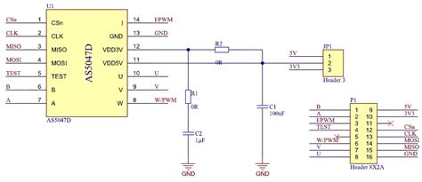 Ams AS5047D Adapter Board User Manual