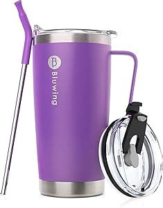 Bluwing Oz Water Tumbler With Straw Vacuum Insulated Coffee Travel