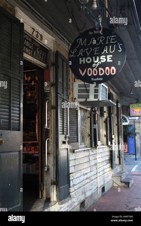 Exterior View And Sign Of Marie Laveaus House Of Voodoo French Quarter