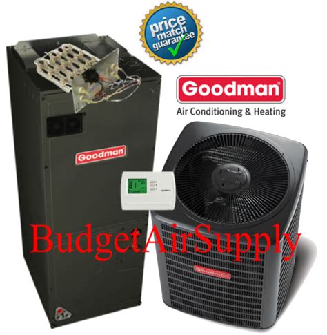 3 Ton 13 Seer 410a Goodman A C System Gsx130361 Aruf37c14 Heat Strip Tstat Ebay