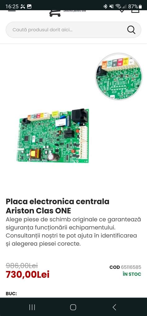 Placa Electronica Ariston Genus One Si Clas One Bacu OLX Ro