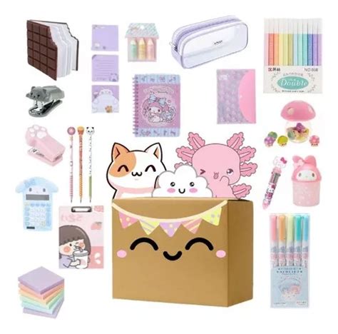 Kit Kawaii Cute Sorpresa De Papeleria Kawaii 15 Piezas Envío gratis