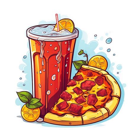 Comida vetor pizza ícone de restaurante italiano foto rápida doodle