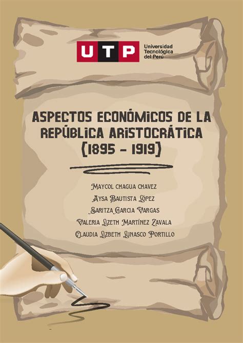 Texto DE LOS Aspectos Económicos DE LA República Aristocrática