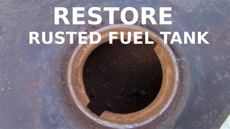 How To Restore A Rusted Motorcycle Fuel Tank With Vinegar Youtube