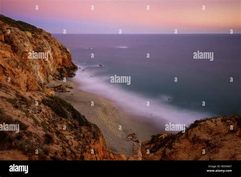 Malibu Point Dume Sunset taken in 2015 Stock Photo - Alamy