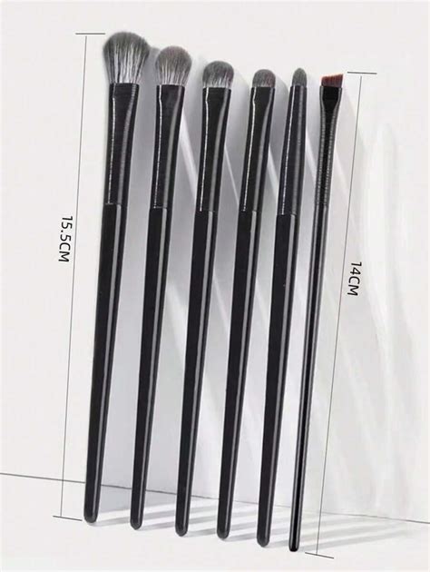 Set De Brochas De Maquillaje De Ojos De Cerdas Suaves De 6 Piezas Para