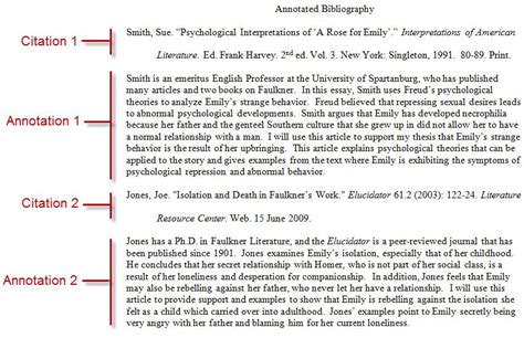 Examples Of An Annotated Bibliography Apa Th Edition Apa Citation Style