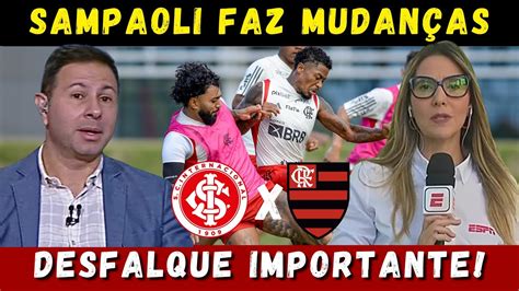 SAIU AGORA SAMPAOLI NO TREINO DO FLAMENGO HOJE MUDA TUDO PRO JOGO