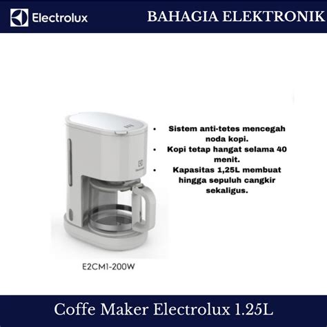 Jual Electrolux E2cm1 200w Coffee Maker Shopee Indonesia