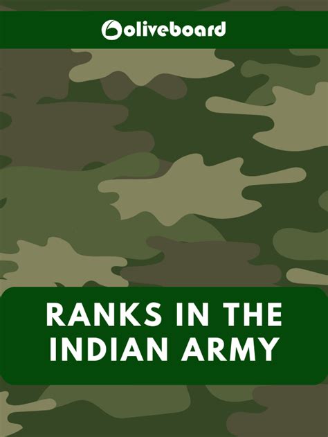 Ranks in the Indian Army - Oliveboard