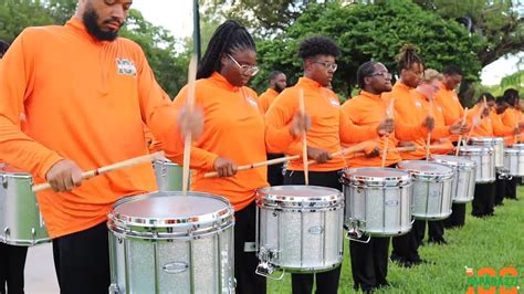 Famu Percussion Section In The Lot Obc Botbs 2022 Youtube