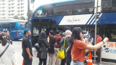 Libur Lebaran Warga Bisa Keliling Jakarta Gratis Naik Bus Wisata