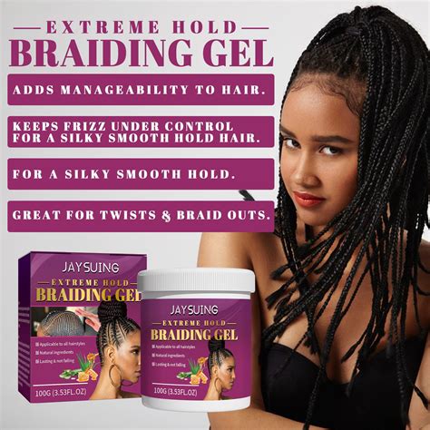 Fufafayo Clearance HOLD BRAIDING GEL,Hair Braid Gel Maintains A ...