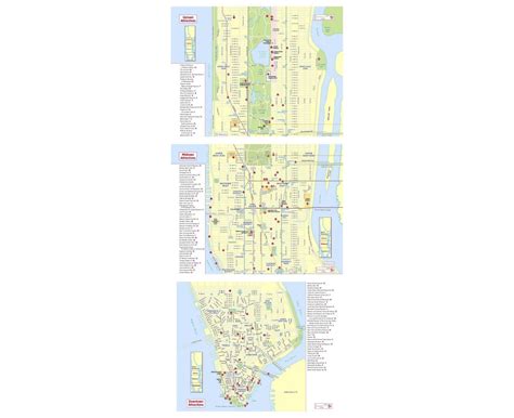 Map Of Attractions In New York City