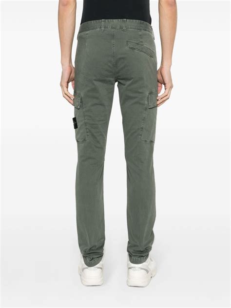 Stone Island Tapered Cargo Trousers Green Farfetch