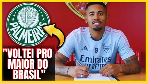 URGENTE OLHA O QUE GABRIEL JESUS FALOU APÓS ACORDO MILIONÁRI O