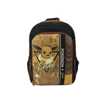 Mochila Escolar Pok Mon Eevee Cyp Brands Marron Marron Cyp Brands