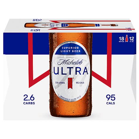 Michelob Ultra Beer Superior Light 18 Ea Lagers Reasors