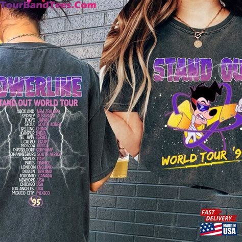 Vintage Disney Powerline Comfort Shirt 90S A Goofy Movie Stand Out Tour