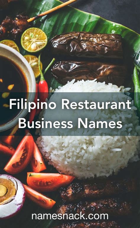 Filipino Restaurant Business Names | Negocios de comida, Recetas ...