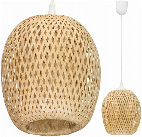 Lampa wisząca BOHO bambusowa 25cm DMT50 13137817311 Allegro pl