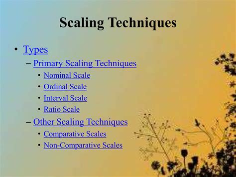 Measurement Scaling Techniques Pptx