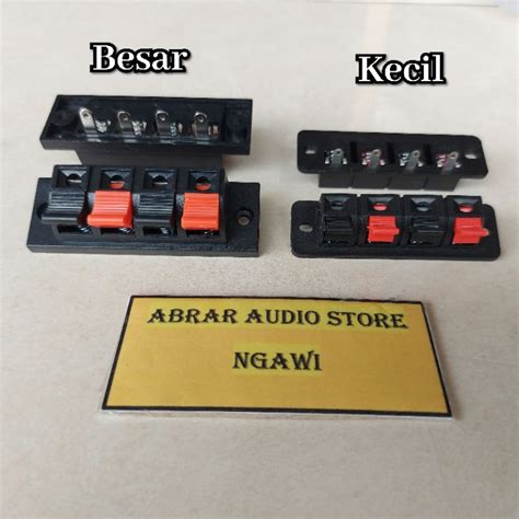 Jual Terminal Jepit 4 Pin Terminal Speaker 4 Pin Jepit Terminal