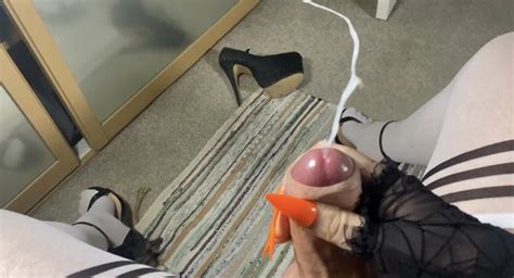 Jenna Pulls Her Foreskin Back And Cums Shemale Lingerie Porn Feat Jenna Jerkin XHamster