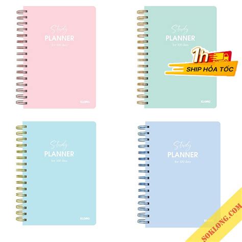 Sổ kế hoạch Study Planner A5 160 trang lò xo kép Klong MS 946 SOKLONG