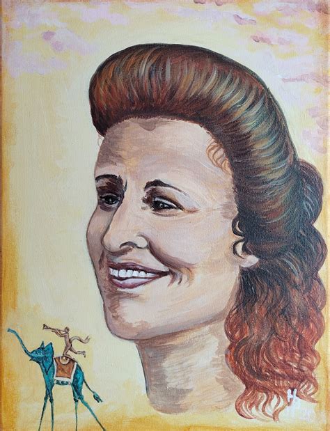 Gala: The Face Behind the Mask Painting by Natali Shevale