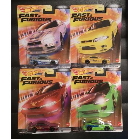 SALE Hot Wheels Fast Furious 2022 Nissan Skyline GTR GT R BNR34 R34 BCNR33 R33 240SX S14