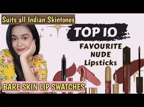 Top 10 BEST Nude Lipsticks Brown Pink Peachy Nudes For All INDIAN