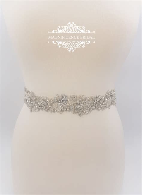 Bridal Belt Wedding Belt Bridal Sash Rhinestone Belt Wedding Dress