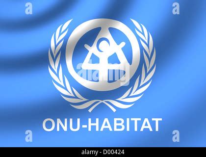 Onu Un Habitat Logo Symbol Flag Stock Photo Alamy