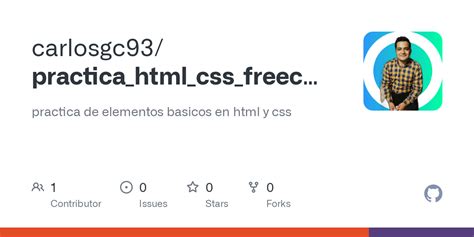 Github Carlosgc Practica Html Css Freecodecamp Practica De