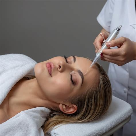 Skin Rejuvenation With Mesotherapy Needles Premium Ai Generated Image