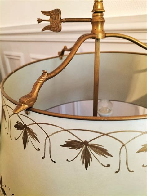 Proantic Grande Lampe Bouillotte En Bronze Dor Style Empire