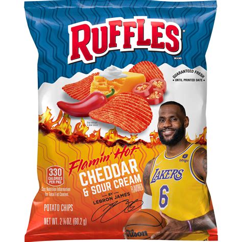Ruffles Flamin Hot Cheddar Sour Cream Flavored Potato Chips