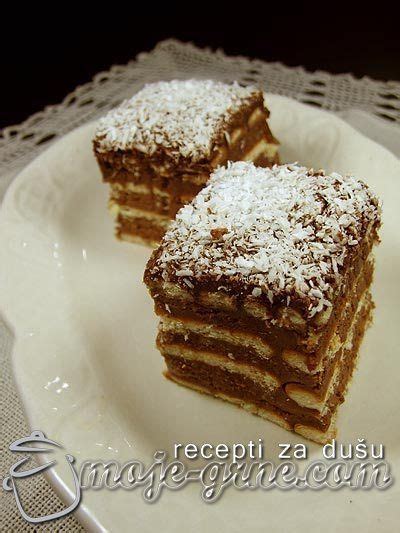 Kocke sa keksom i čokoladom Moje grne Torte Ricette