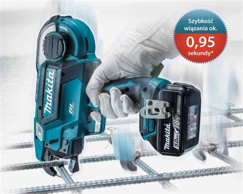 Wiązarka do zbrojeń 14 4V LUB 18V Makita DTR180ZJ Metal Tech