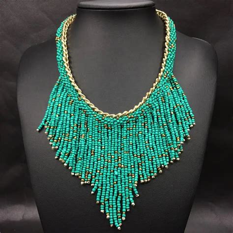 Hongye Fashion Mujer New Bohemian Necklaces Women Handmade