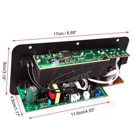 Woopker Audio Amplifier Board 30 120W Support Dual Microphone Bluetooth