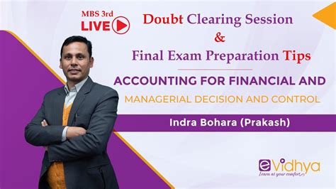 Live Doubt Clearing Session Final Exam Preparation Tips For MBS 3rd